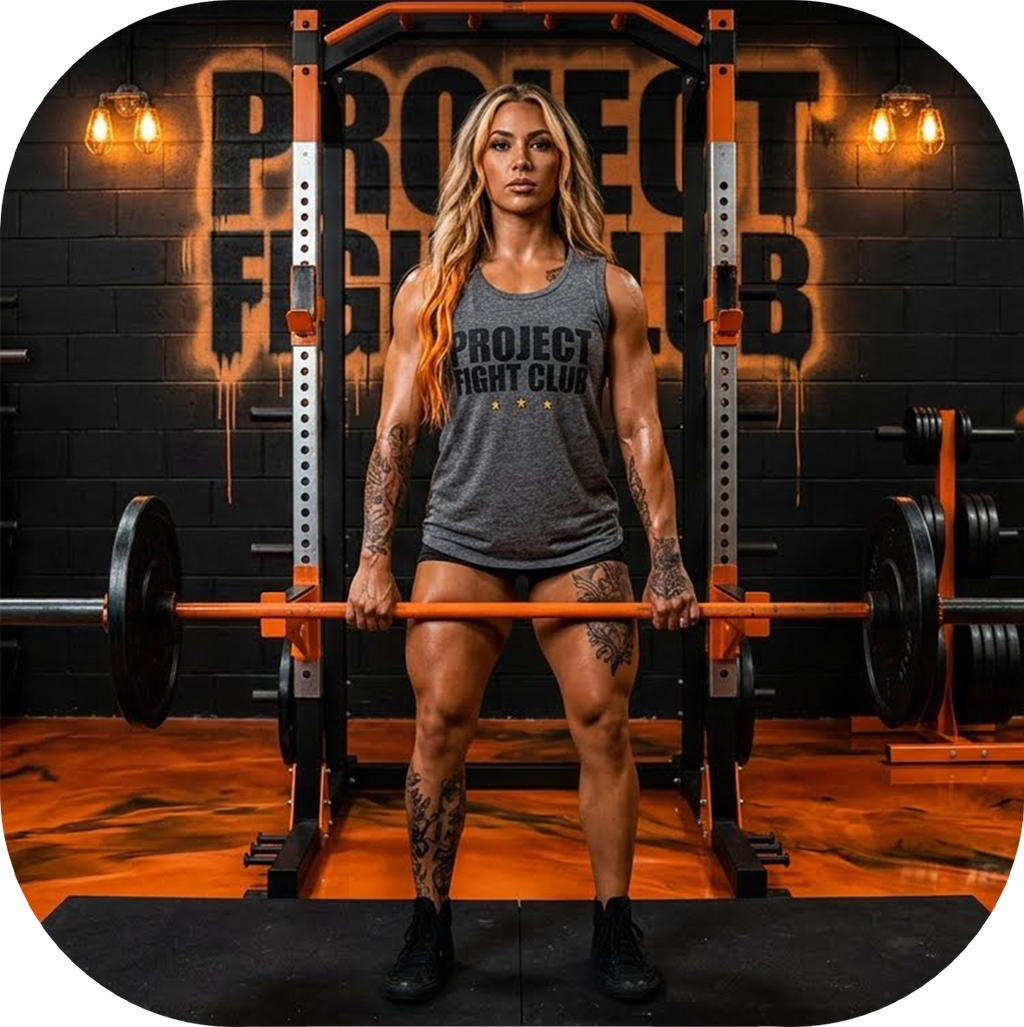 WOMENS DARK GREY MUSCLE TANK - PROTECT ANIMALS & WILDLIFE
