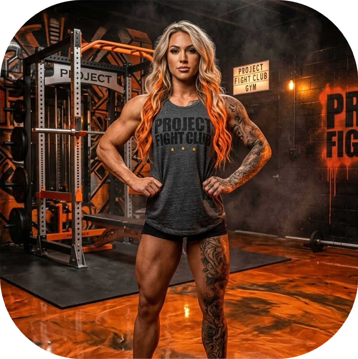 WOMENS DARK GREY MUSCLE TANK - PROTECT ANIMALS & WILDLIFE