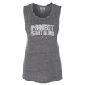 WOMENS ASPHALT GREY MUSCLE TANK - HONOR FIREFIGHTERS & EMTs