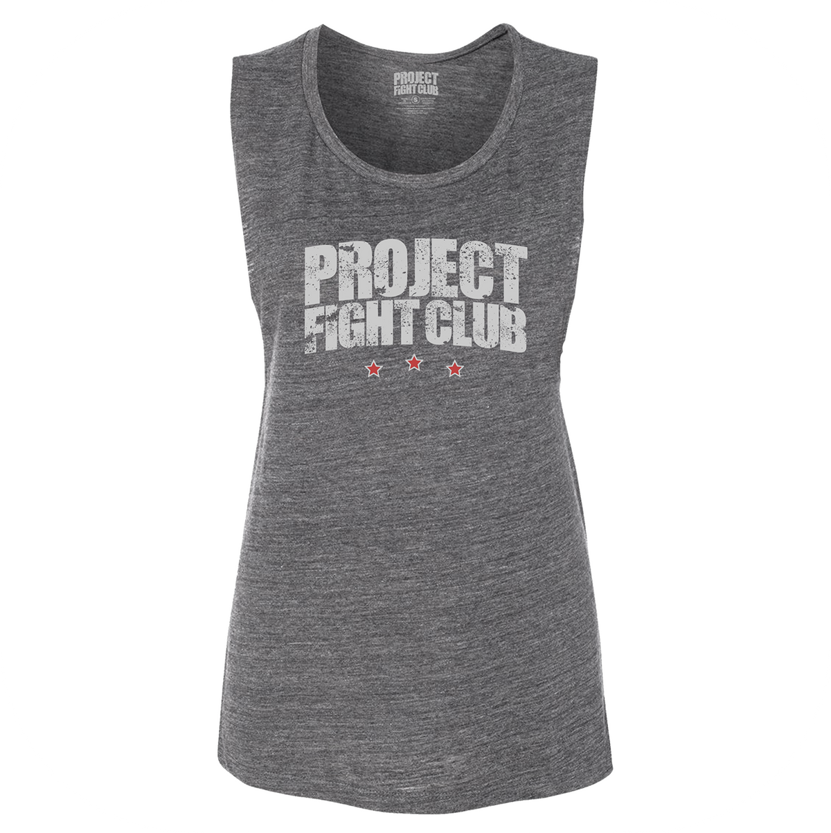 WOMENS ASPHALT GREY MUSCLE TANK - HONOR FIREFIGHTERS & EMTs