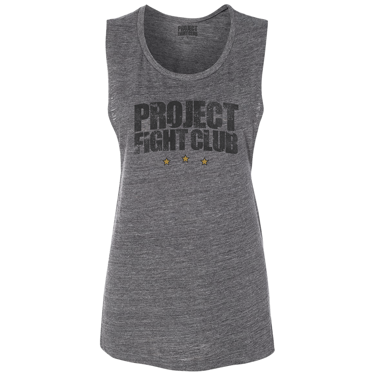 WOMENS DARK GREY MUSCLE TANK - PROTECT ANIMALS & WILDLIFE