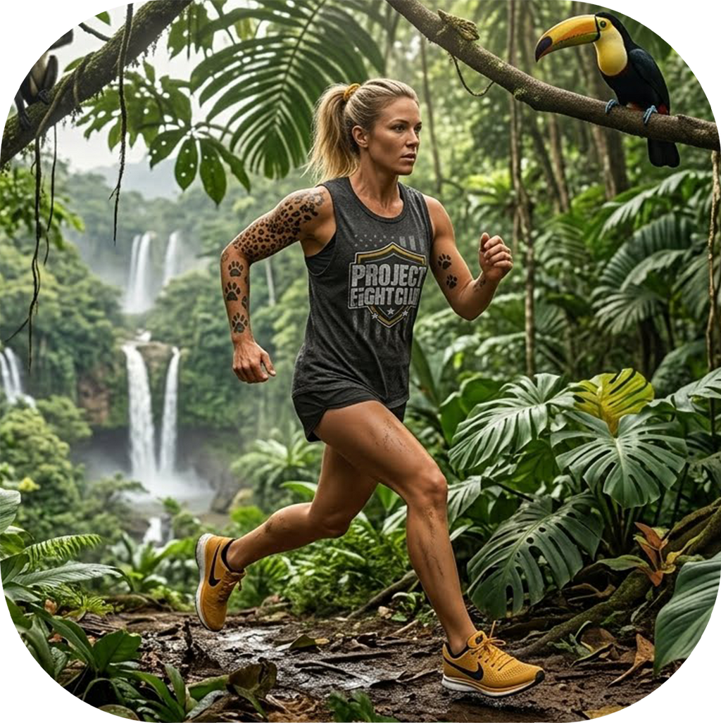WOMENS BLACK MUSCLE TANK #2 - PROTECT ANIMALS & WILDLIFE