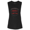 WOMENS BLACK MUSCLE TANK 2 - HONOR FIREFIGHTERS & EMTs