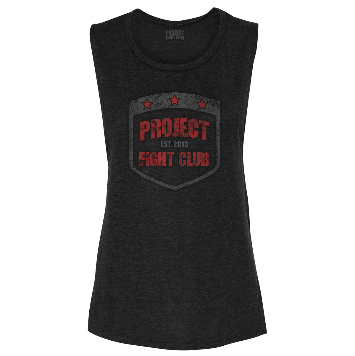 WOMENS BLACK MUSCLE TANK 2 - HONOR FIREFIGHTERS & EMTs