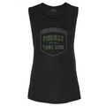 WOMENS BLACK MUSCLE TANK 2 - HONOR SOLDIERS & VETERANS