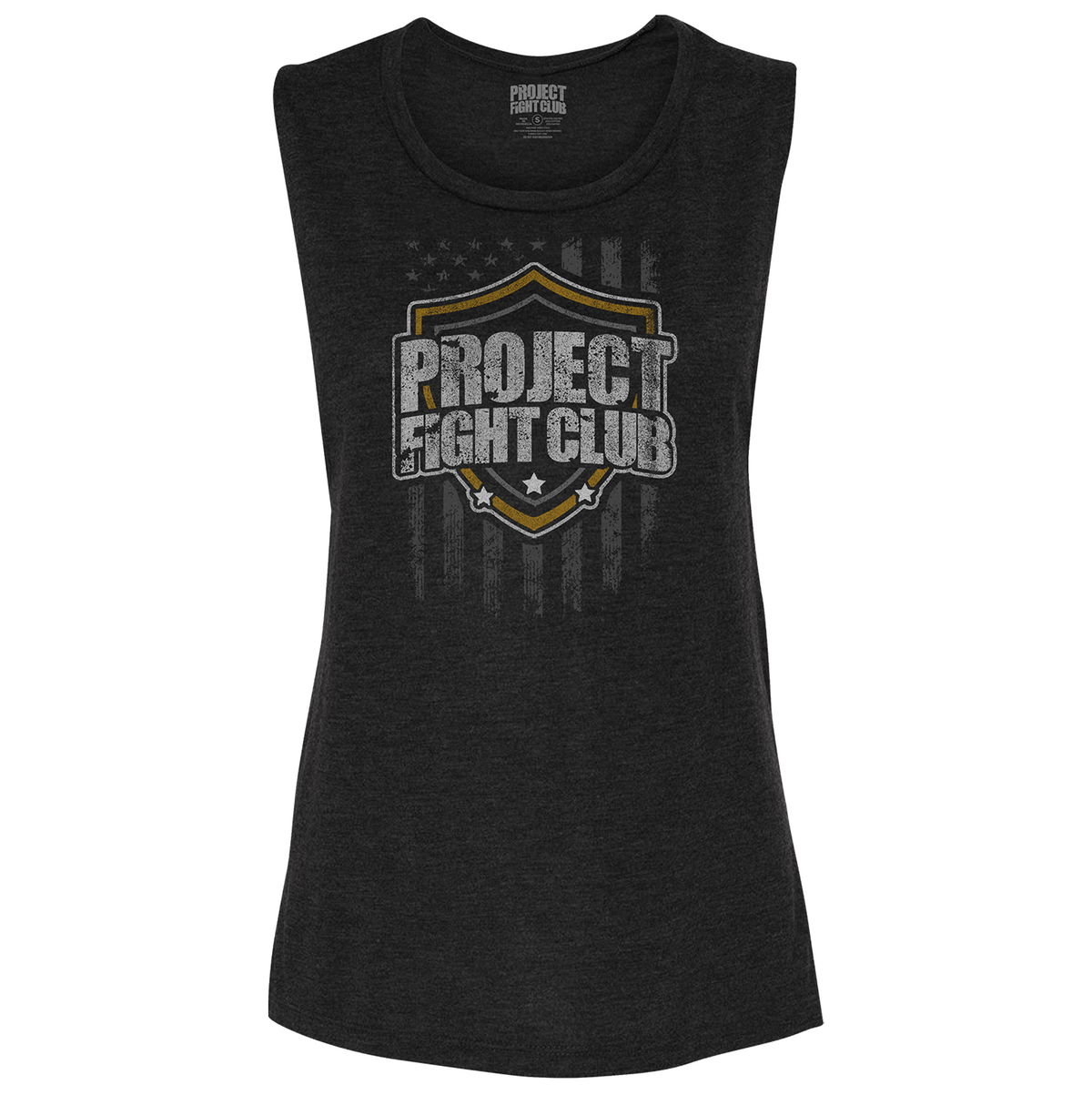 WOMENS BLACK MUSCLE TANK #2 - PROTECT ANIMALS & WILDLIFE