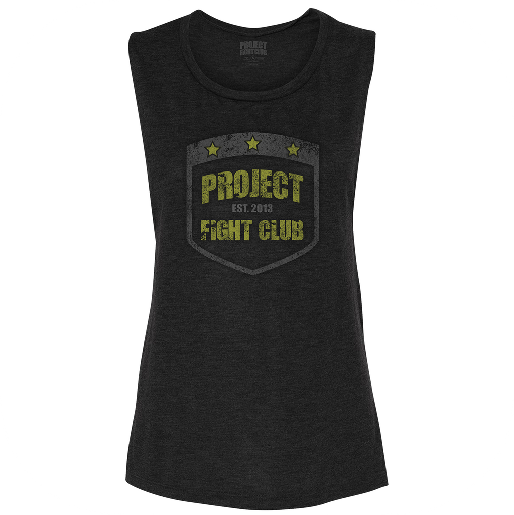 WOMENS BLACK MUSCLE TANK #2 - SPREAD CHRISTIANITY