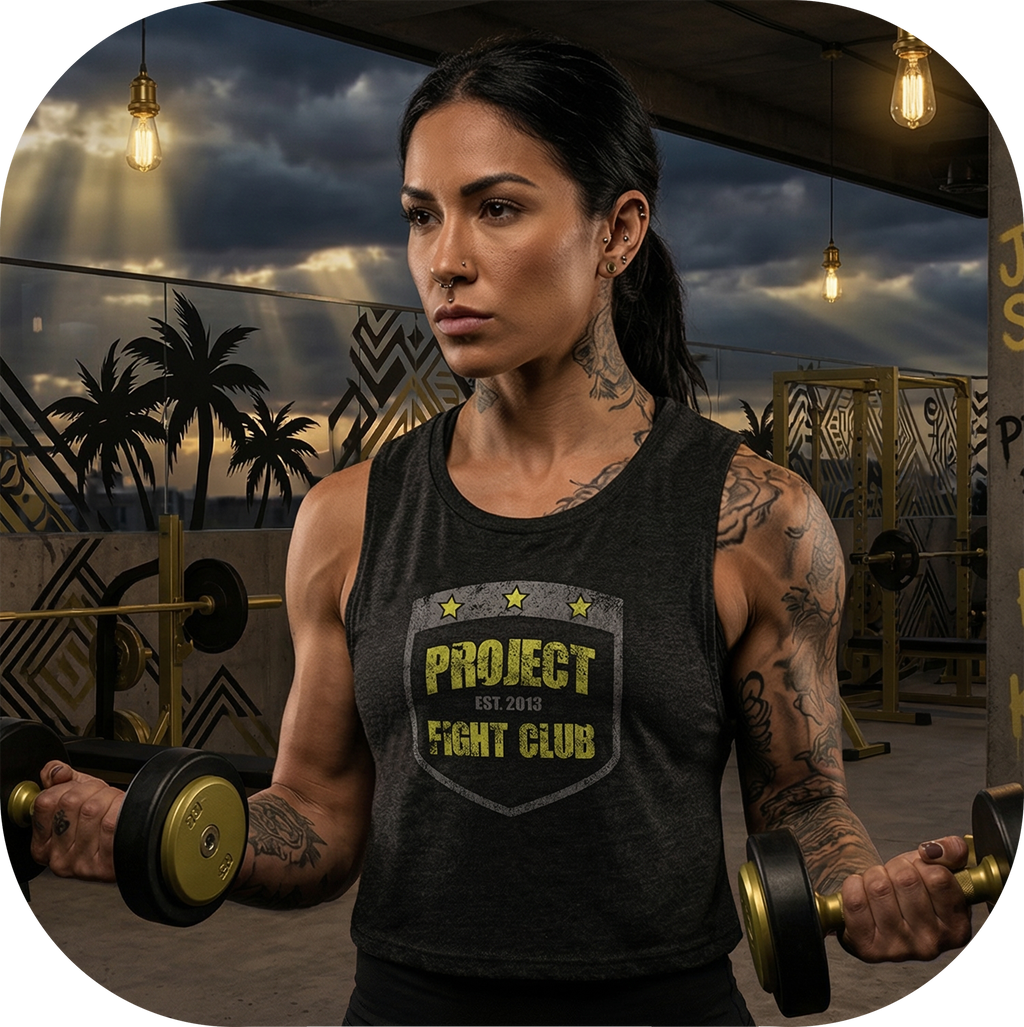 WOMENS BLACK MUSCLE TANK #2 - SPREAD CHRISTIANITY