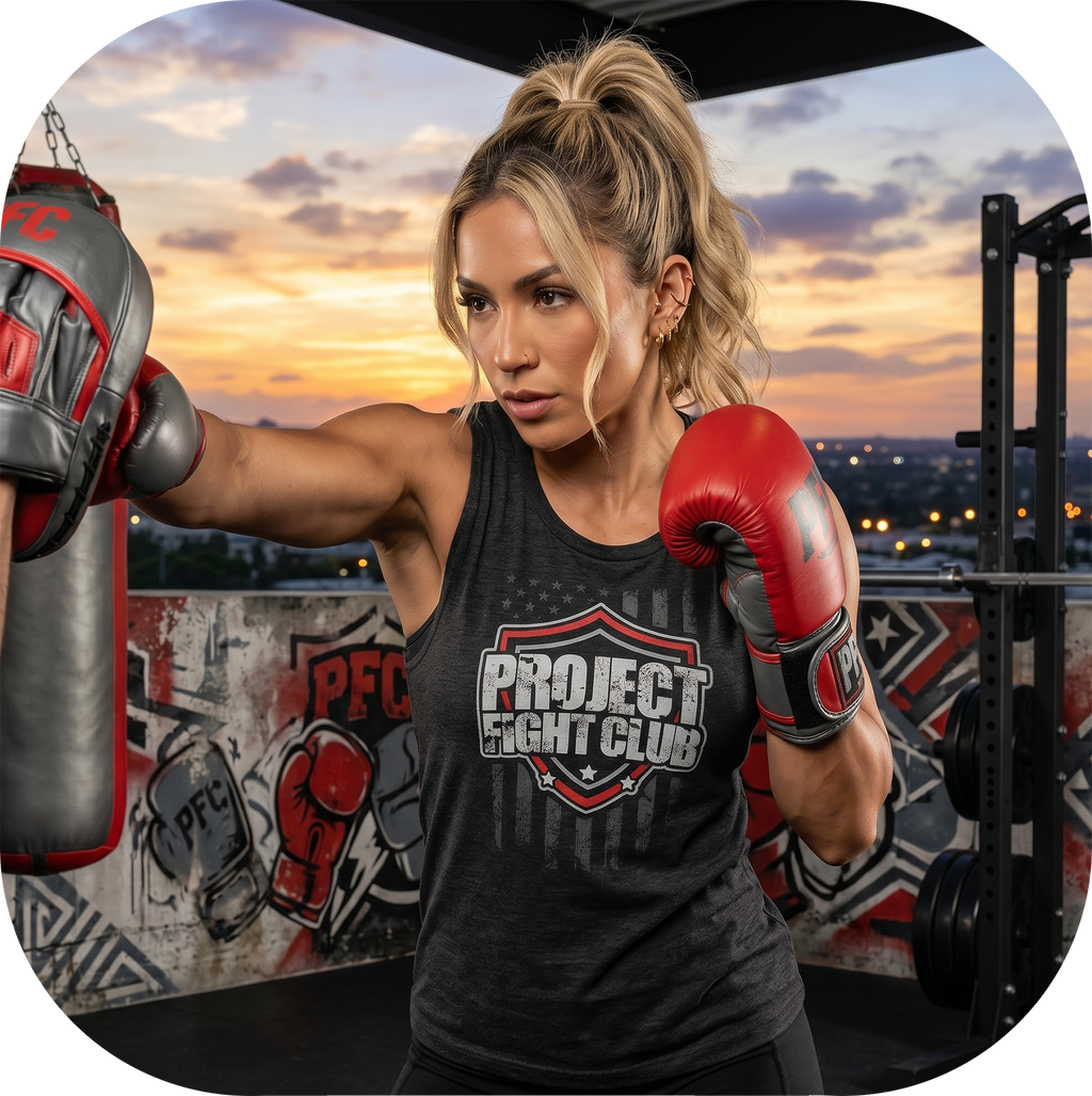 WOMENS BLACK MUSCLE TANK - HONOR FIREFIGHTERS & EMTs