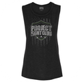 WOMENS BLACK MUSCLE TANK - HONOR SOLDIERS & VETERANS