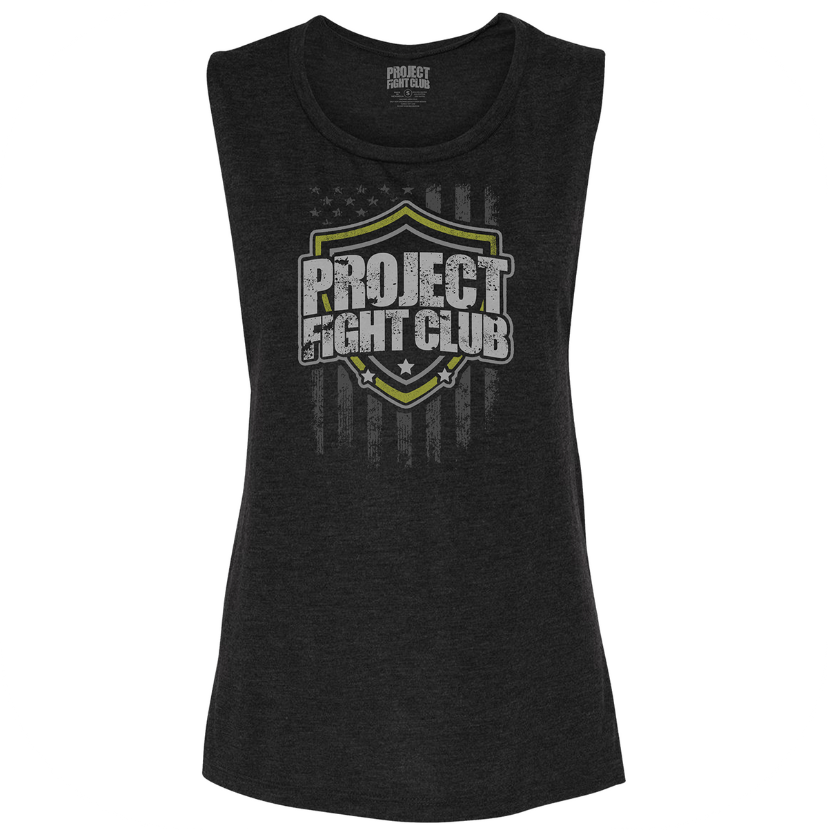 WOMENS BLACK MUSCLE TANK - SPREAD CHRISTIANITY