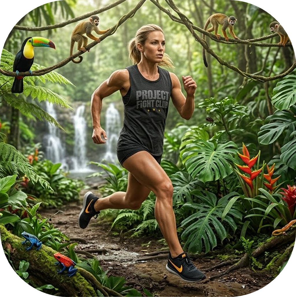WOMENS BLACK MUSCLE TANK - PROTECT ANIMALS & WILDLIFE