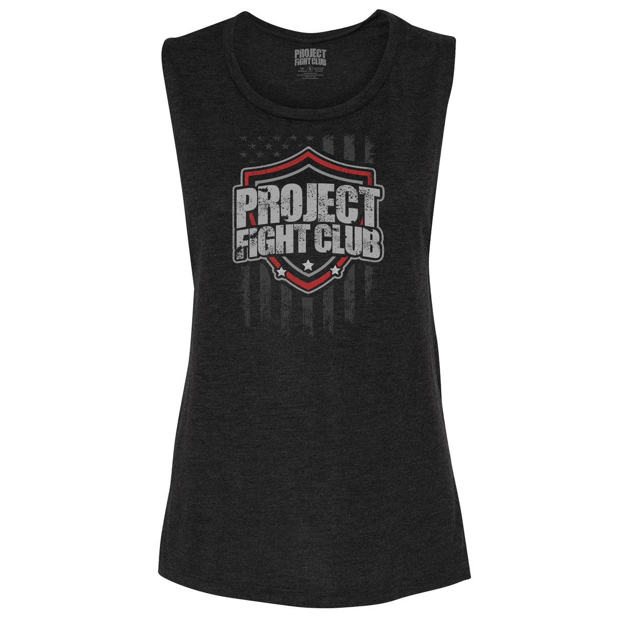 WOMENS BLACK MUSCLE TANK - HONOR FIREFIGHTERS & EMTs