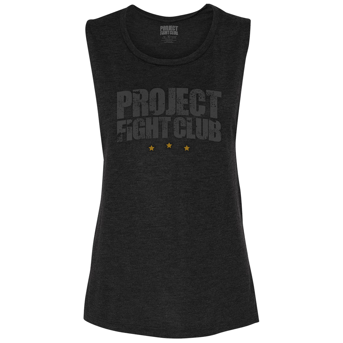 WOMENS BLACK MUSCLE TANK - PROTECT ANIMALS & WILDLIFE