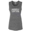 WOMENS DARK GREY MUSCLE TANK 3 - SUPPORT POLICE