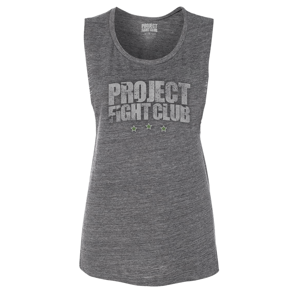 WOMENS ASPHALT MUSCLE TANK - HONOR SOLDIERS & VETERANS