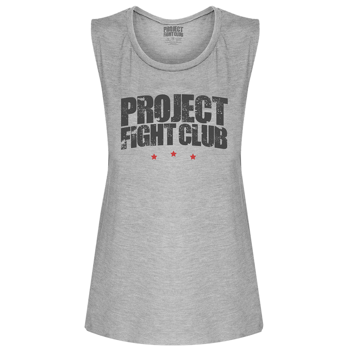WOMENS GREY MUSCLE TANK 2 - HONOR FIREFIGHTERS & EMTs