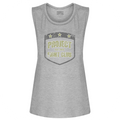 WOMENS HEATHER GREY MUSCLE TANK - SPREAD CHRISTIANITY