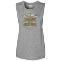 WOMENS GREY MUSCLE TANK - PROTECT ANIMALS & WILDLIFE