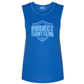 WOMENS BLUE MUSCLE TANK - SUPPORT POLICE