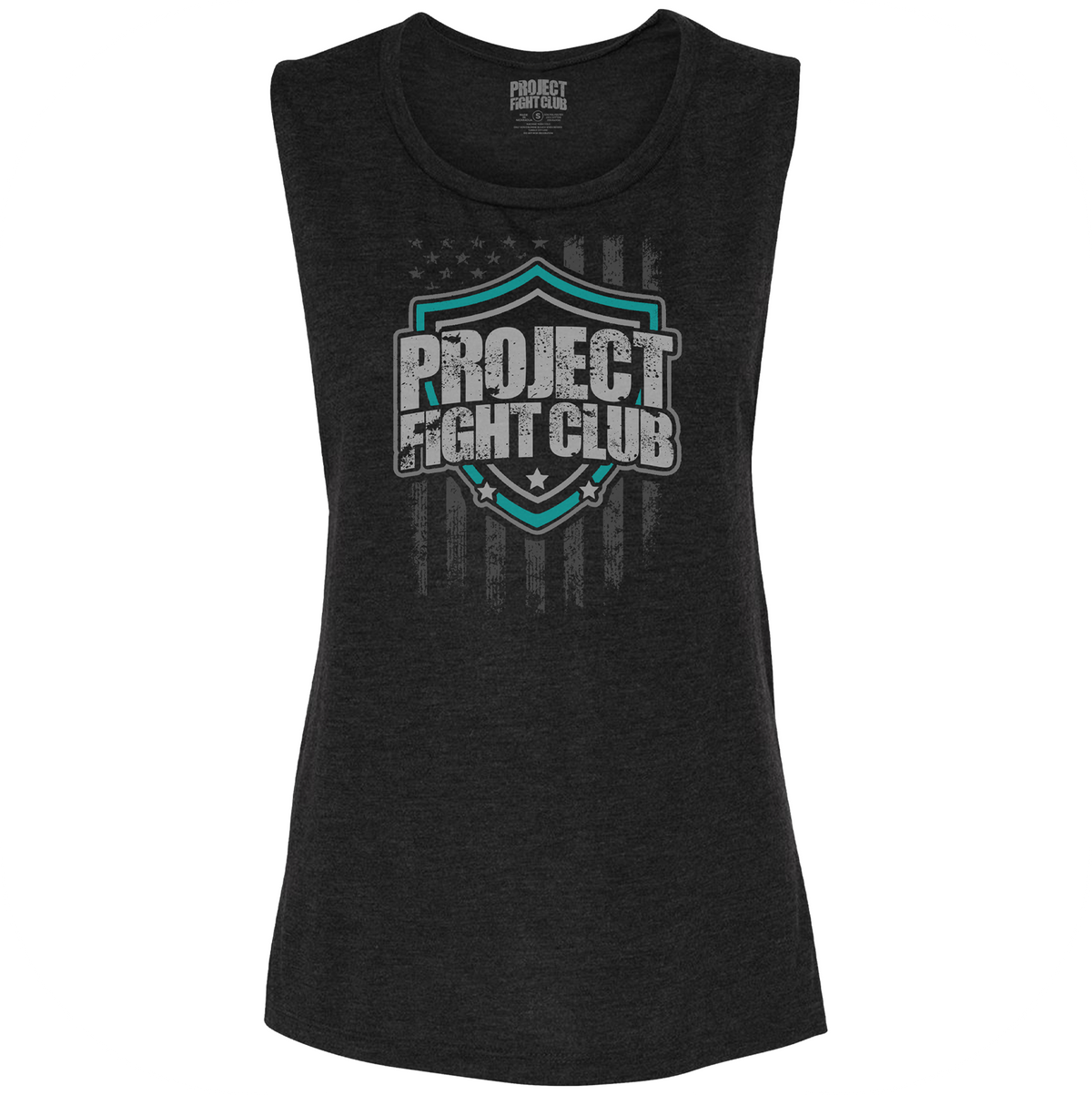 WOMENS BLACK MUSCLE TANK - FIGHT ADDICTION