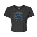WOMENS DARK GREY CROPPED TEE #2 - SUPPORT POLICE