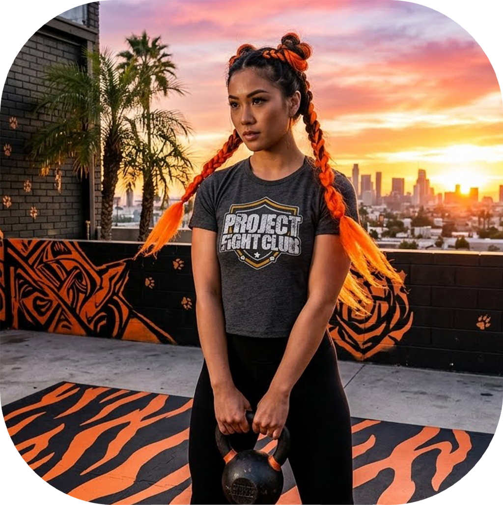 WOMENS DARK GREY CROPPED TEE - PROTECT ANIMALS & WILDLIFE