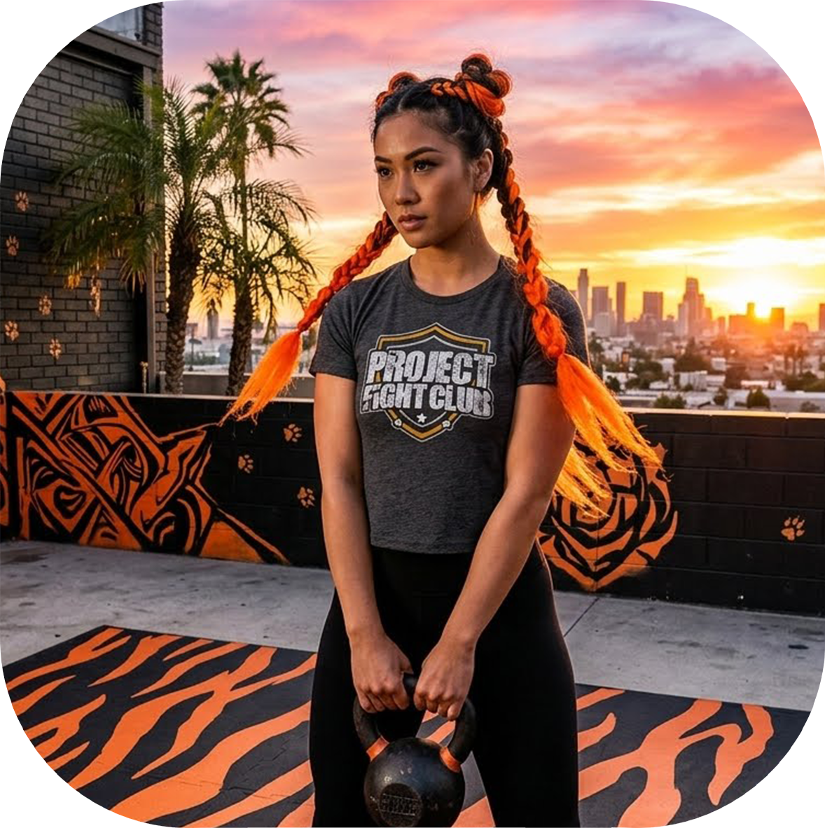 WOMENS DARK GREY CROPPED TEE - PROTECT ANIMALS & WILDLIFE