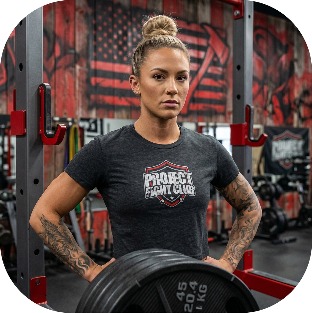 WOMENS DARK GREY CROP TEE - HONOR FIREFIGHTERS & EMTs