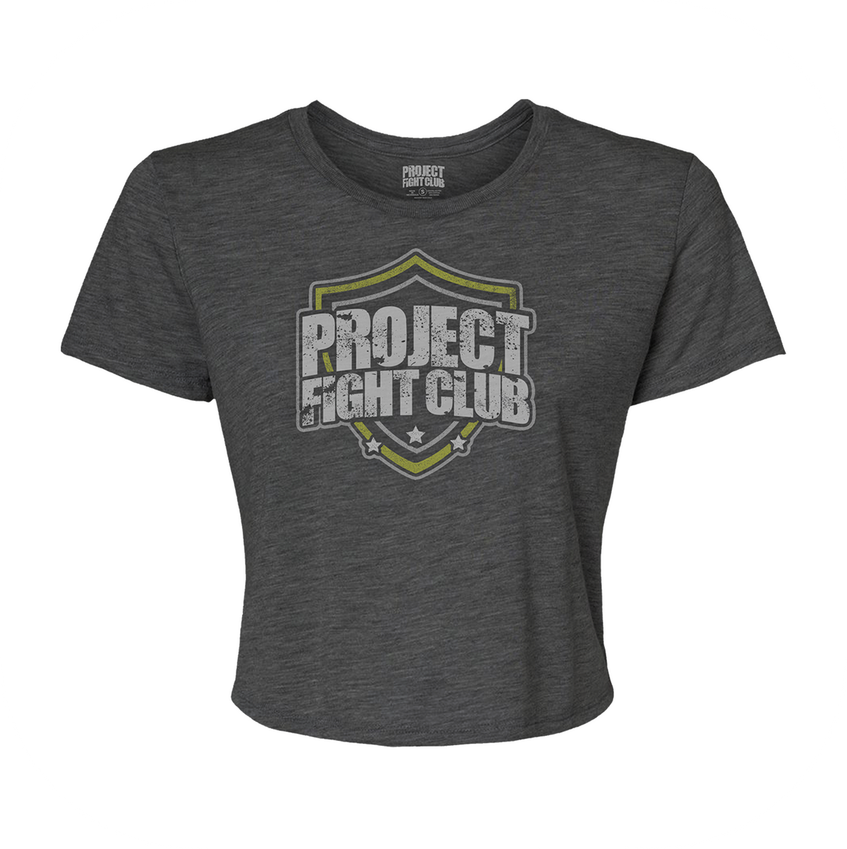 WOMENS DARK GREY CROPPED TEE - SPREAD CHRISTIANITY