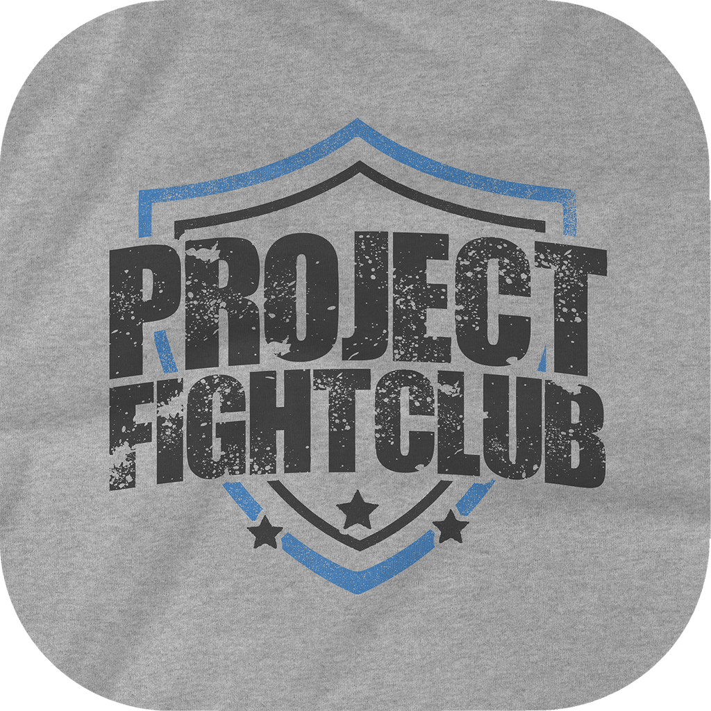 WOMENS HEATHER GREY CROPPED TEE #2 - SUPPORT POLICE