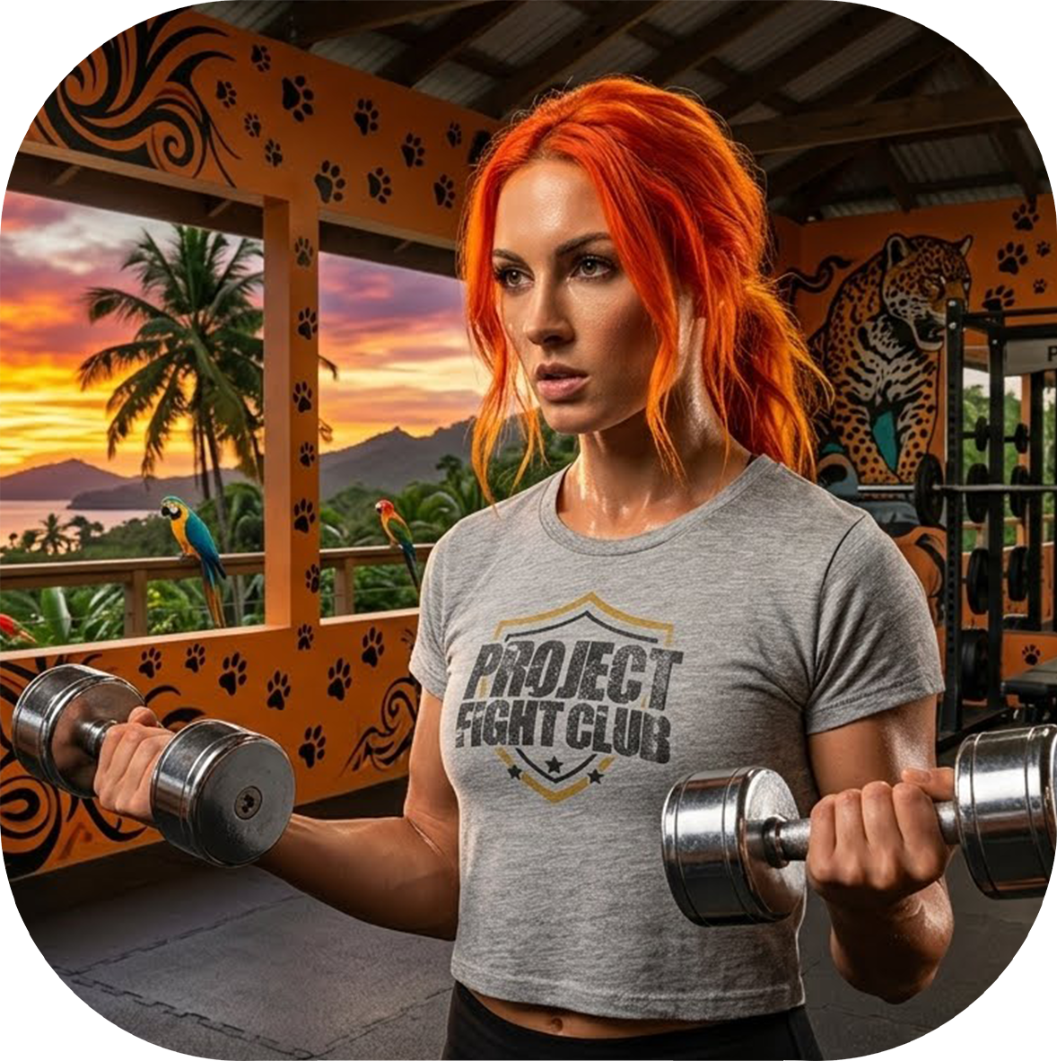 WOMENS GREY CROPPED TEE #2 - PROTECT ANIMALS & WILDLIFE