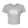 WOMENS GREY CROPPED TEE #2 - SPREAD CHRISTIANITY