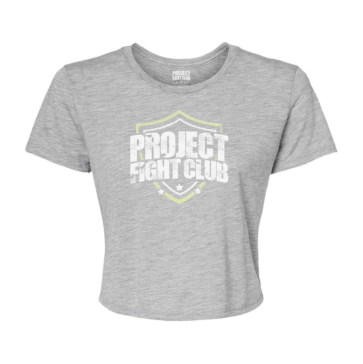 WOMENS GREY CROPPED TEE #2 - SPREAD CHRISTIANITY