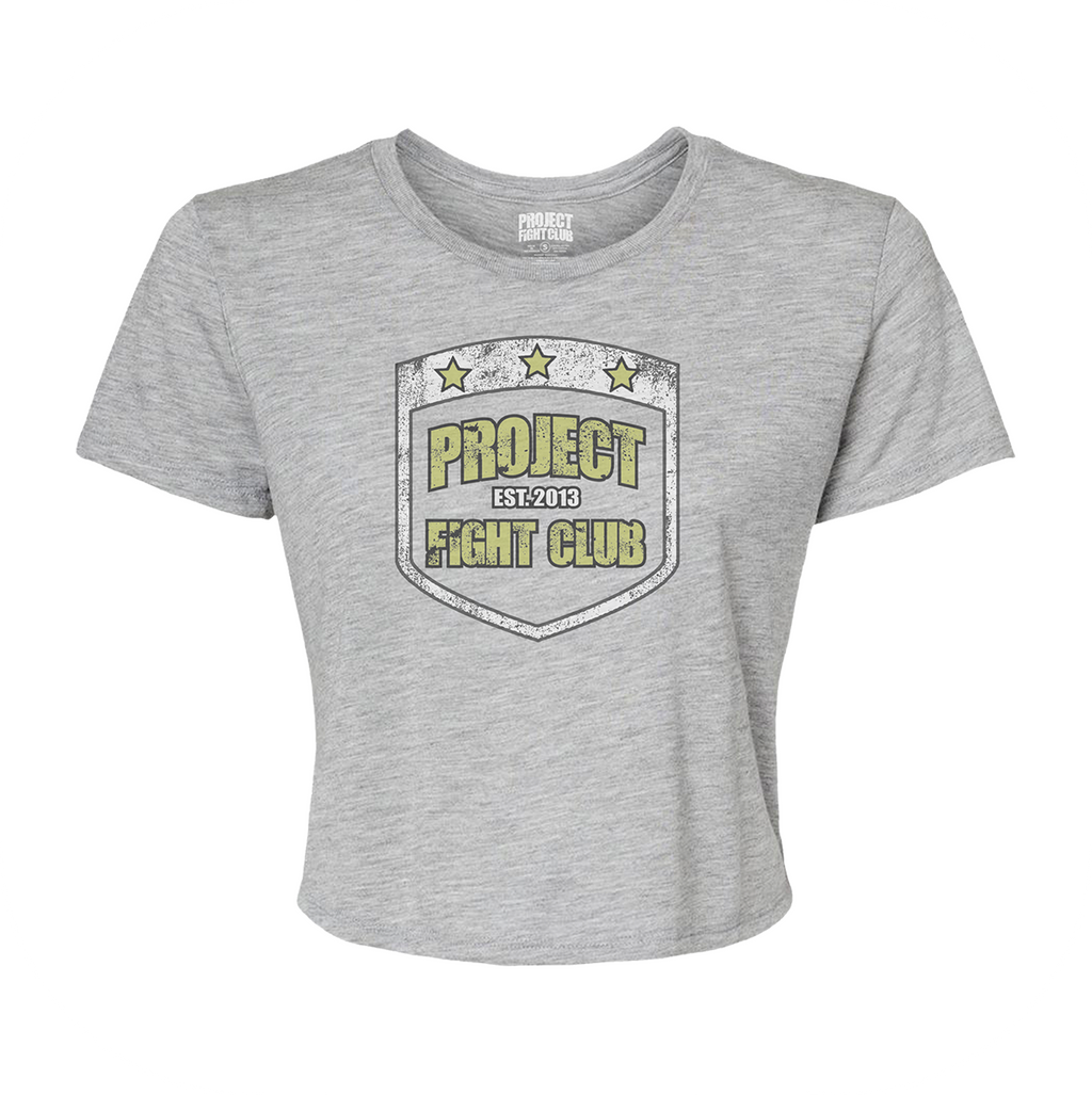 WOMENS GREY CROPPED TEE - SPREAD CHRISTIANITY
