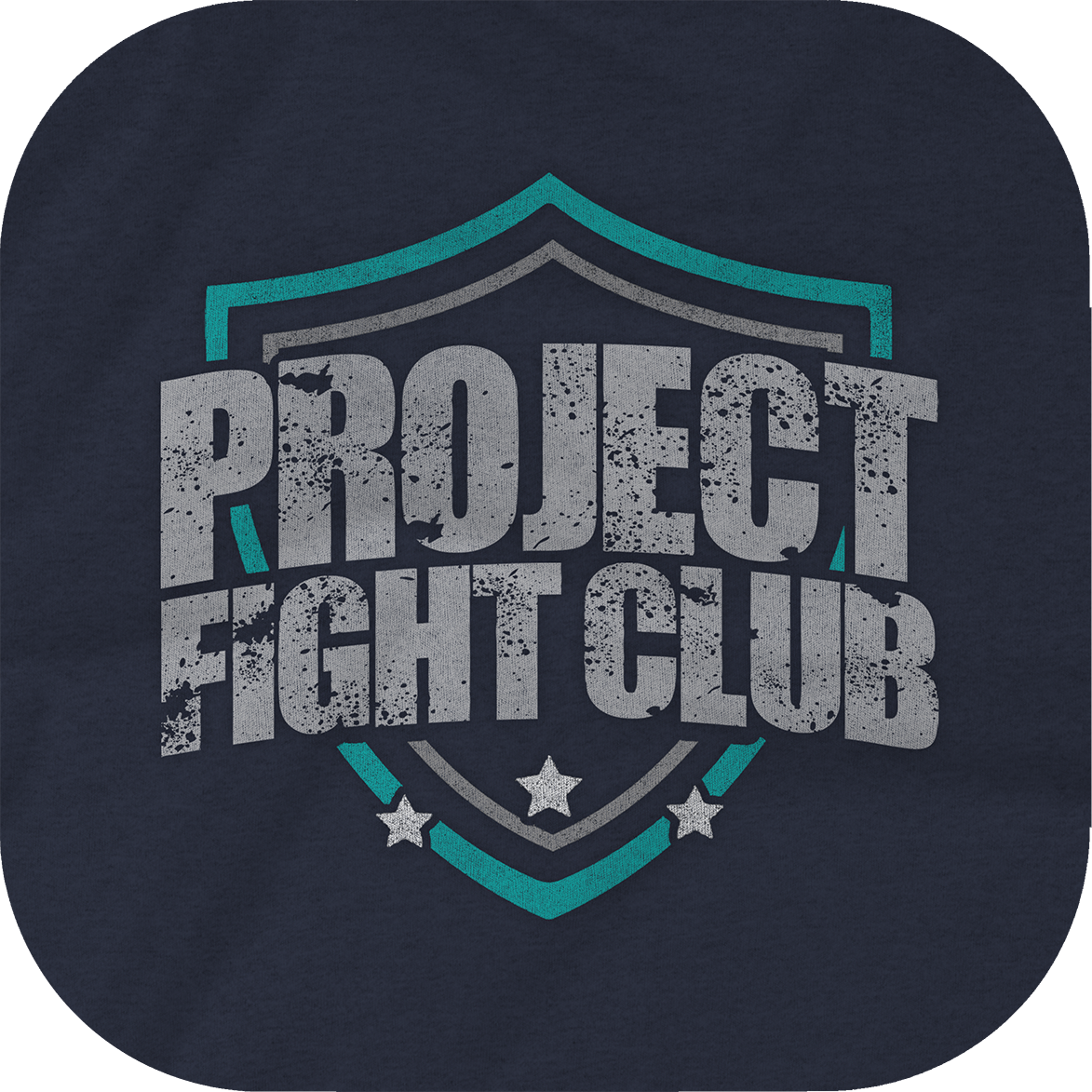 WOMENS NAVY CROPPED TEE - FIGHT ADDICTION