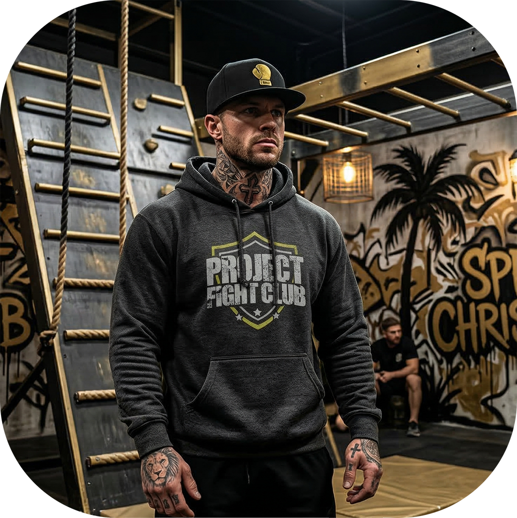 CHARCOAL HEATHER HEAVYWEIGHT HOODIE - SPREAD CHRISTIANITY