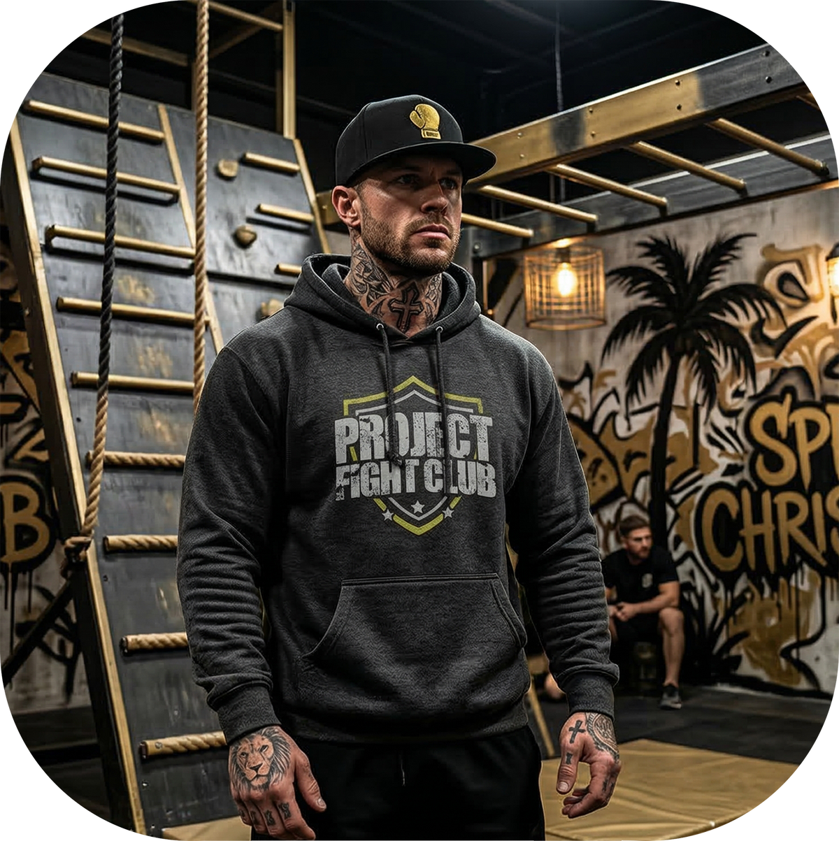 CHARCOAL HEATHER HEAVYWEIGHT HOODIE - SPREAD CHRISTIANITY