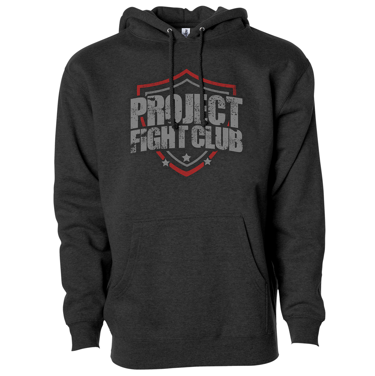 CHARCOAL HEATHER HEAVYWEIGHT HOODIE - HONOR FIREFIGHTERS & EMTs