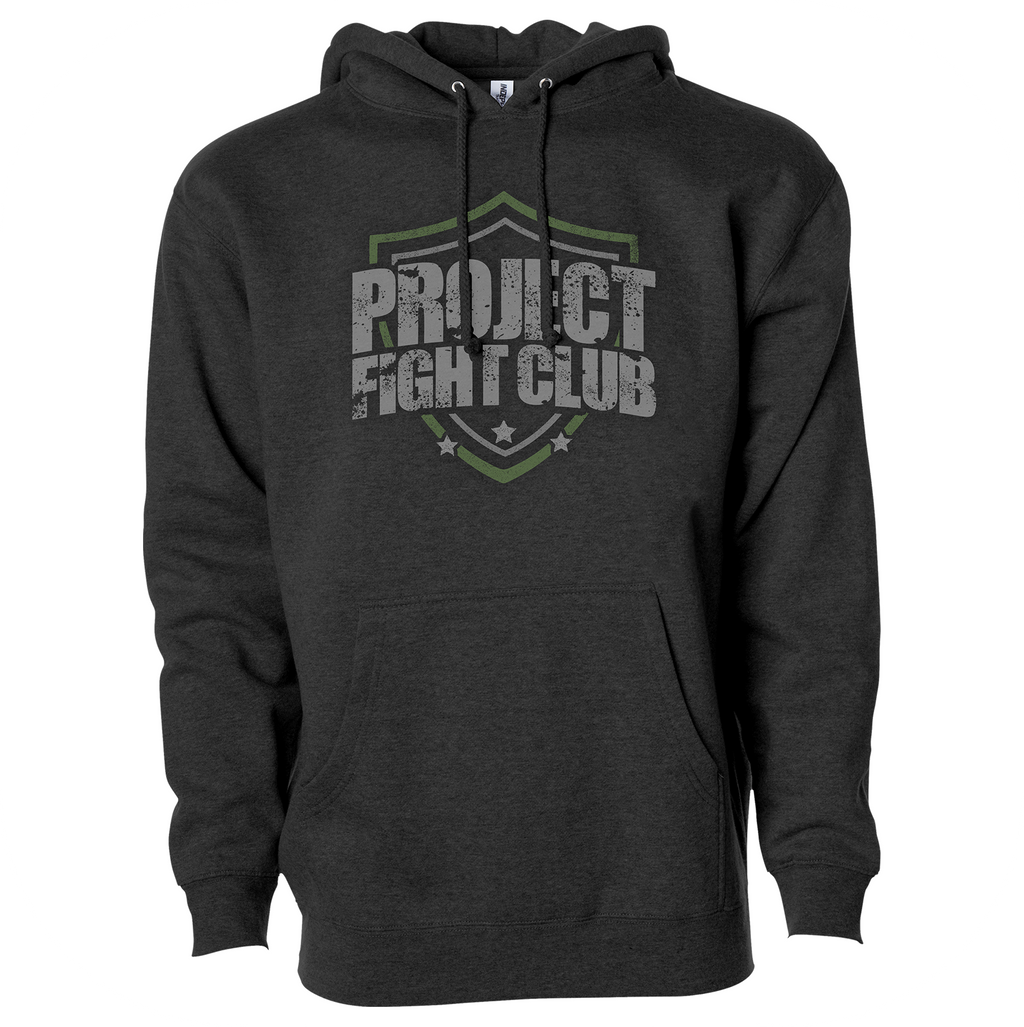 CHARCOAL HEAVYWEIGHT HOODIE - HONOR SOLDIERS & VETERANS