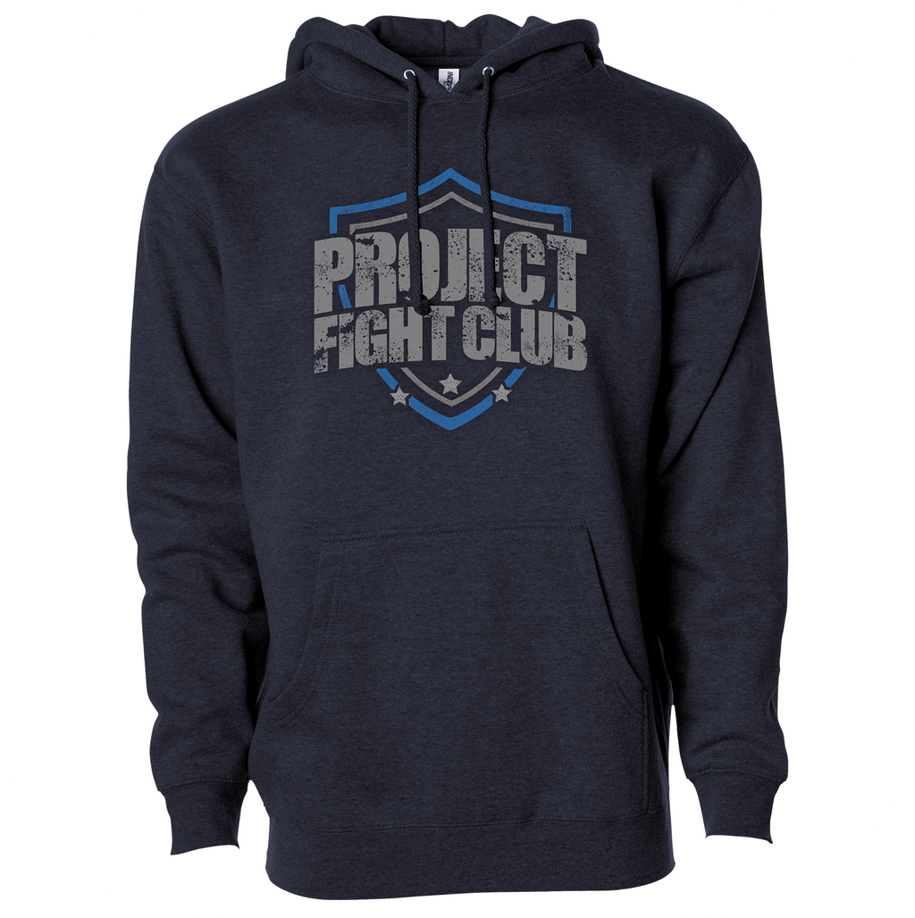 DARK BLUE HEAVYWEIGHT HOODIE - SUPPORT POLICE