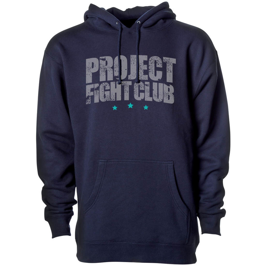 SLATE BLUE HEAVYWEIGHT HOODIE - FIGHT ADDICTION