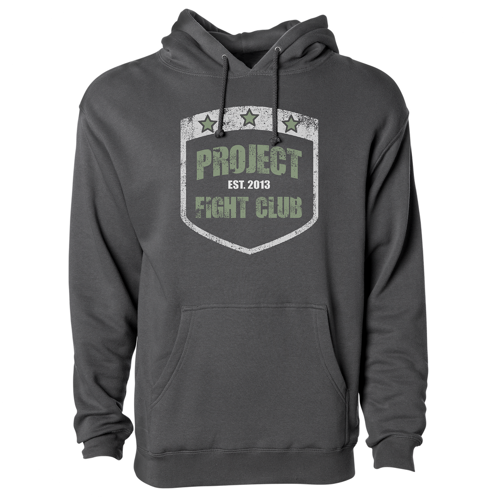SOLID CHARCOAL HEAVYWEIGHT HOODIE 2 - HONOR SOLDIERS & VETERANS
