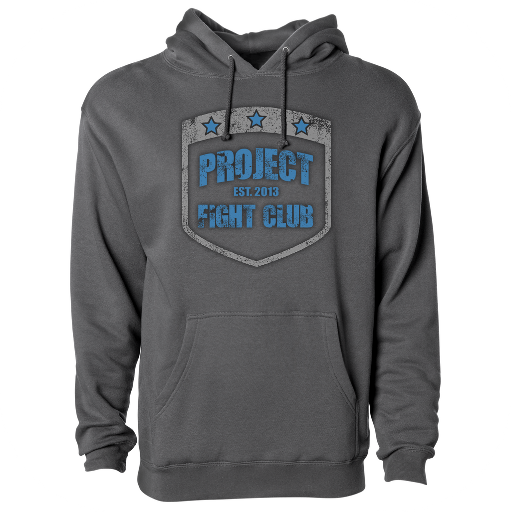 CHARCOAL HEAVYWEIGHT HOODIE #2 - SUPPORT POLICE