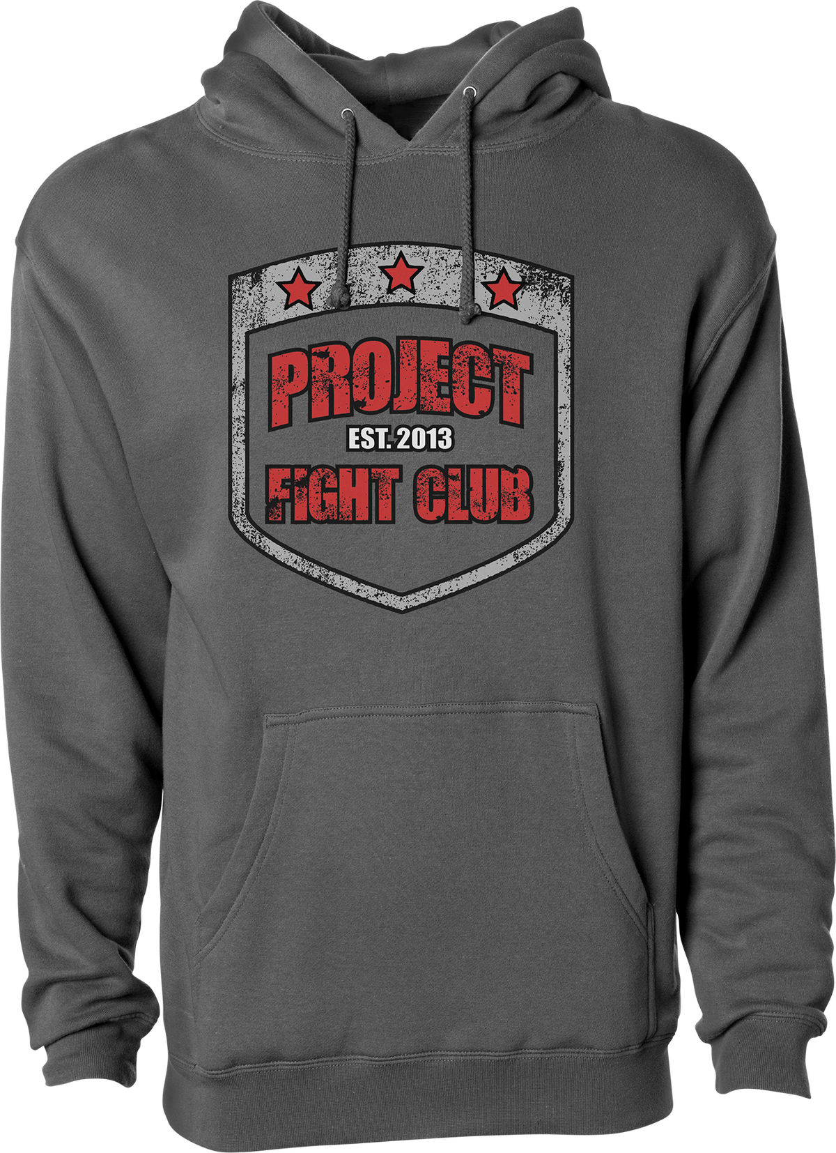 CHARCOAL HEAVYWEIGHT HOODIE - HONOR FIREFIGHTERS & EMTs
