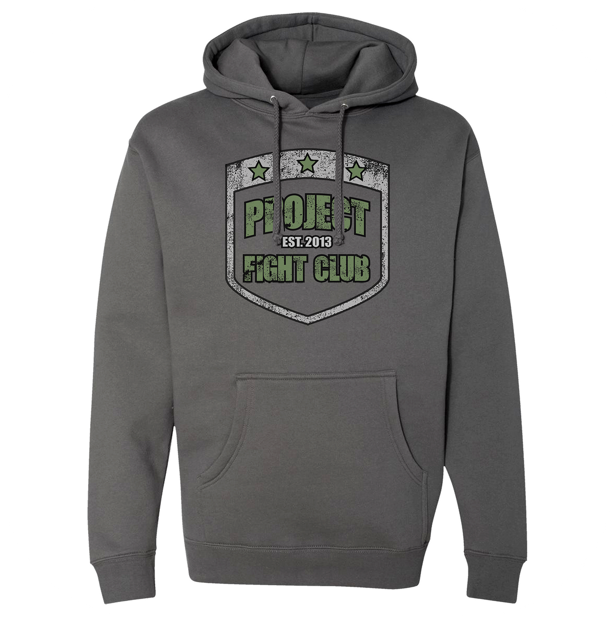 SOLID CHARCOAL HEAVYWEIGHT HOODIE - HONOR SOLDIERS & VETERANS