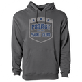 CHARCOAL HEAVYWEIGHT HOODIE - SUPPORT POLICE