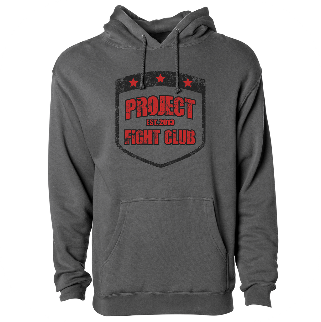 CHARCOAL HEAVYWEIGHT HOODIE - HONOR FIREFIGHTERS & EMTs