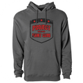CHARCOAL HEAVYWEIGHT HOODIE - HONOR FIREFIGHTERS & EMTs