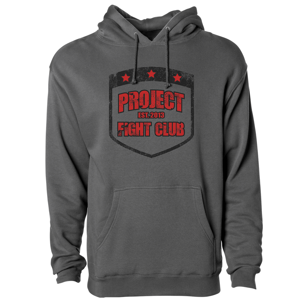 CHARCOAL HEAVYWEIGHT HOODIE - HONOR FIREFIGHTERS & EMTs